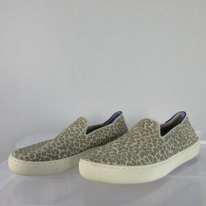 Rothy's Women's Slip on Shoes Sneakers 7 Beige Cheetah Print Comfort Casual 516